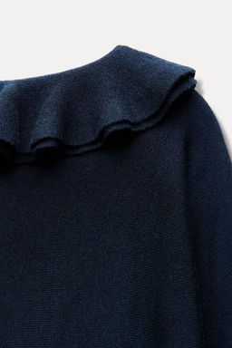 WOOL SCARF RUFFLE JUMPER - Zara фото 5