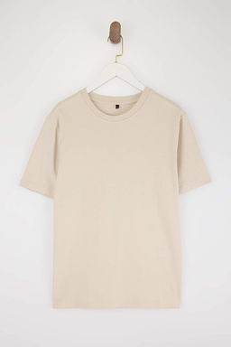 Ta_-Bordo-Koyu Kahverengi 3l_ Paket Slim/Dar Kesim Basic %100 Pamuk Tok Kuma_ T-shirtTMNSS19BO0007 - Trendyolmilla фото 2