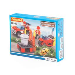 Конструктор Классик Пожарная служба-1.6 (107 элементов) (в коробке)