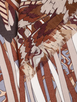 Платок жен. шелк+шерсть+мод 120х120 E16-8225-16 - Eleganzza фото 3