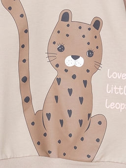 Bisiklet Yaka Bask?l? K?z Bebek E?ofman Tak?m