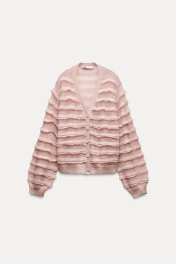 RUFFLED KNIT CARDIGAN - Zara фото 3
