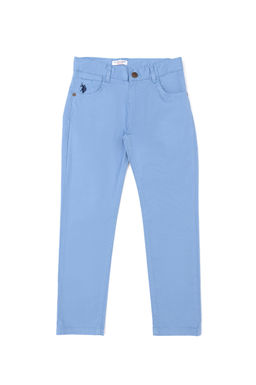 Темно-синие брюки из плотной ткани для мальчика Неожиданная скидка в корзине - U.s. polo assn фото 2