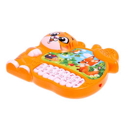 Музыкальная игрушка-пианино Любимый тигруля, ионика, 4 режима игры, работает от батареек - Zabiaka фото 5