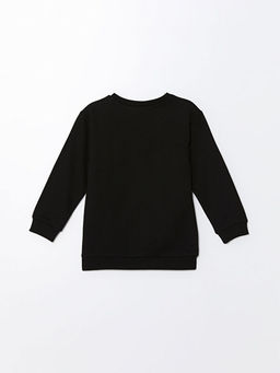 Bisiklet Yaka Uzun Kollu Atat?rk Bask?l? Erkek Bebek Sweatshirt