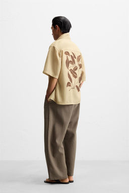 SHIRT WITH CONTRAST PRINT - Zara фото 4