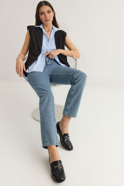 Trendyol Shoes Siyah Antik Toka Detayl? Kroko Blok Topuk Kad?n Topuklu Ayakkab? TAKSS25TO00037 - Trendyolmilla фото 4