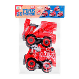 Конструктор винтовой Пожарный транспорт, набор 2 штуки, с отверткой, 59 деталей - Simaland фото 11