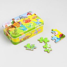 Пазл по цифрам Динозавры, 60 шт., 8х12,5х4 см - Simaland фото 4