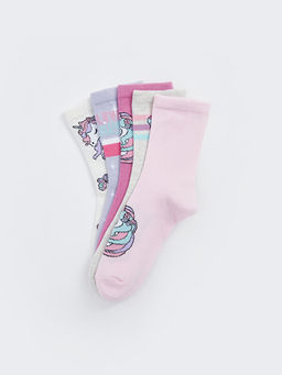 Desenli K?z ?ocuk Soket ?orap 5li - Waikiki фото 2