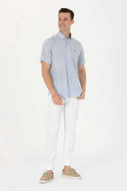 U. S. Polo Assn Мужская рубашка Saks с коротким рукавом - U.s. polo assn фото 4