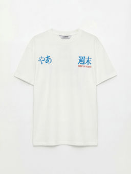 Bisiklet Yaka Tokyo Bask?l? Erkek ?ocuk Ti??rt