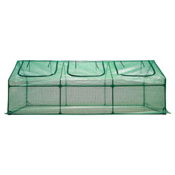 UGH-S32 L270 GREEN/GREEN Парник уличный, 270x90x90см. Металлическая труба в ПВХ, цвет зеленый. Тент из армированного полиэтилена 135г/м2, цвет сетки зеленый. TM ФитоЛето
