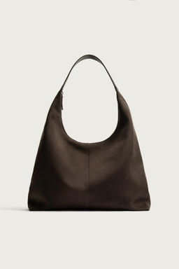 BOLSO SHOPPER LISO / Marr?n - Zara фото 4