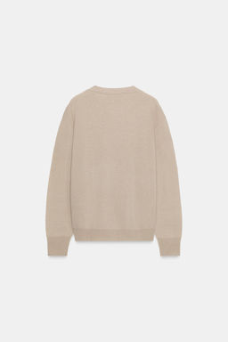 100% EXTRA-SOFT WOOL JUMPER WITH LONG SLEEVES - Zara фото 6
