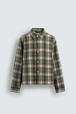 CHECK RELAXED FIT OVERSHIRT