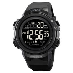 Часы наручные Skmei мужские электронные спортивные 2260black-black