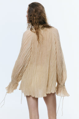 Blusa oversize efecto arrugado - H&m фото 3