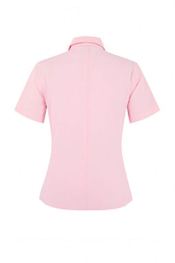 Pembe Bele Oturan Asimetrik Fitted Gomlek TWOSS26GO00054