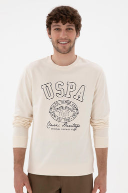 Мужская толстовка крема Неожиданная скидка в корзине - U.s. polo assn фото 3
