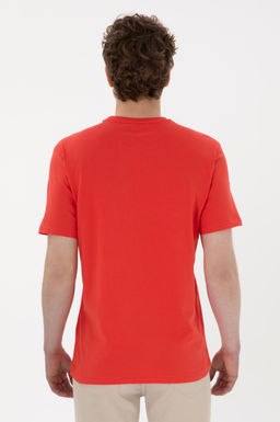 Erkek Regular Fit Bisiklet Yaka K_rm_z_ Ti__rt Sepette S_rpriz _ndirim - U.s. polo assn фото 5