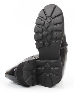 06-DLG02-2 BLACK Туфли женские (натуральная кожа)