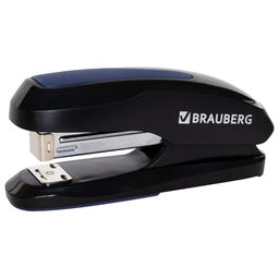 Степлер Brauberg "Extra" №24/6, 26/6 черно-синий (229084) метал. механизм, до 30л.