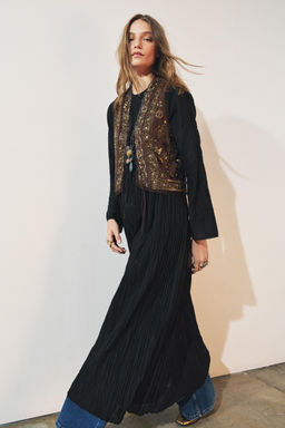 BEADED EMBROIDERY DRESS ZW COLLECTION