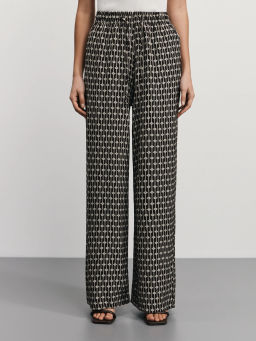 Брюки прямого кроя с принтом / Zarina  фото 2