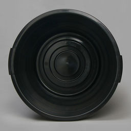 Бак хозяйственно - бытовой, 50 л, полипропилен, с крышкой, чёрный