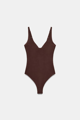 POLYAMIDE BLEND BODYSUIT - Zara фото 17