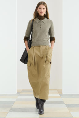 SHORT-SLEEVE POLO SHIRT WITH JACQUARD WEAVE