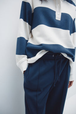 Pantal?n de ch?ndal amplio con raya - H&m фото 7