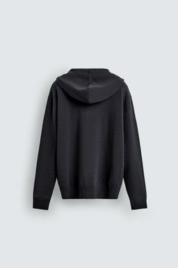 COTTON - WOOL HOODIE SWEATER