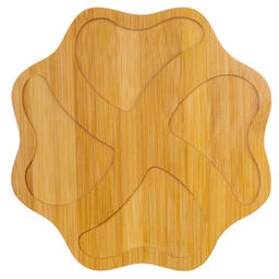 Менажница 30*30*5 см Сердце 4 секции на дерев. подставке - Elan gallery фото 14