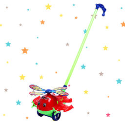 Каталка на палочке Вертолёт, цвета МИКС - Simaland фото 12