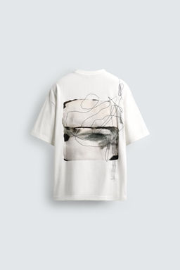 EMBROIDERED PHOTOGRAPHIC PRINT T-SHIRT
