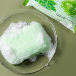 Jigott Мыло-скраб для лица и тела с экстрактом зеленого чая / Green Tea Scrub Soap, 150 г