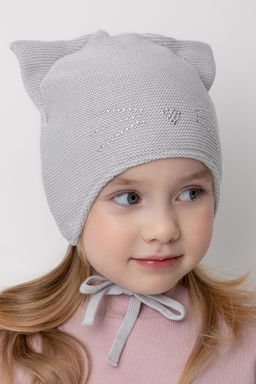 КВ 20259/светло-серый шапка для дев