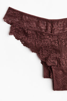 Pack de 2 bragas Brazilian de encaje - H&m фото 9