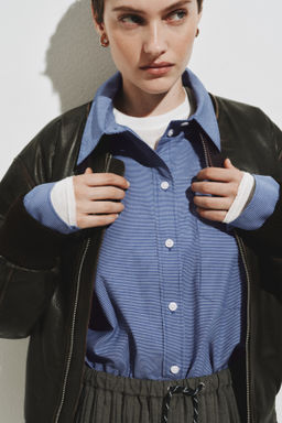 Camisa oversize en popelina de algod?n - H&m фото 2