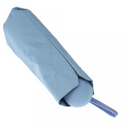 Зонт-мини механический Палитра UPF50+ ткань эпонж (полиэстер) + черное УФ-покрытие, 6 лучей, д/купола 90см, 5 сложений, 18см в сложенном виде, механизм против ветра, ручка с покрытием soft-touch, цвет голубой, 218гр (Китай) - Домашняя Мода фото 8