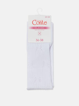 Цена за 2 пары. Носки классические CONTE CLASSIC Носки женские хлопковые (ажурные, без резинки) - Conte elegant фото 8