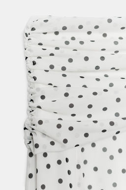 FALDA LARGA LUNARES / Blanco / Negro - Zara фото 9