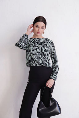 11740 Блуза без застёжки с принтом - Martichelli фото 4