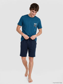 Пижама мужская Regular Fit с шортами