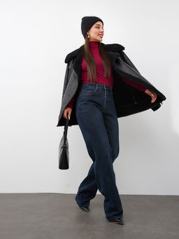 Утепленные Женские Джинсы Свободные