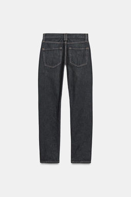 ZW COLLECTION FULL LENGTH MID-WAIST JEANS - Zara фото 6