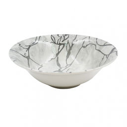 Салатник 7" 590мл, 18см Lavenir "Серый мрамор" гладкий край фарфор арт. сгк7-5573 (00104177)