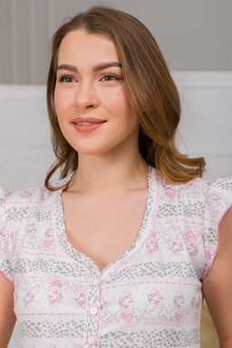 Ночная сорочка из кулирки Анита экрю - Амадэль фото 8